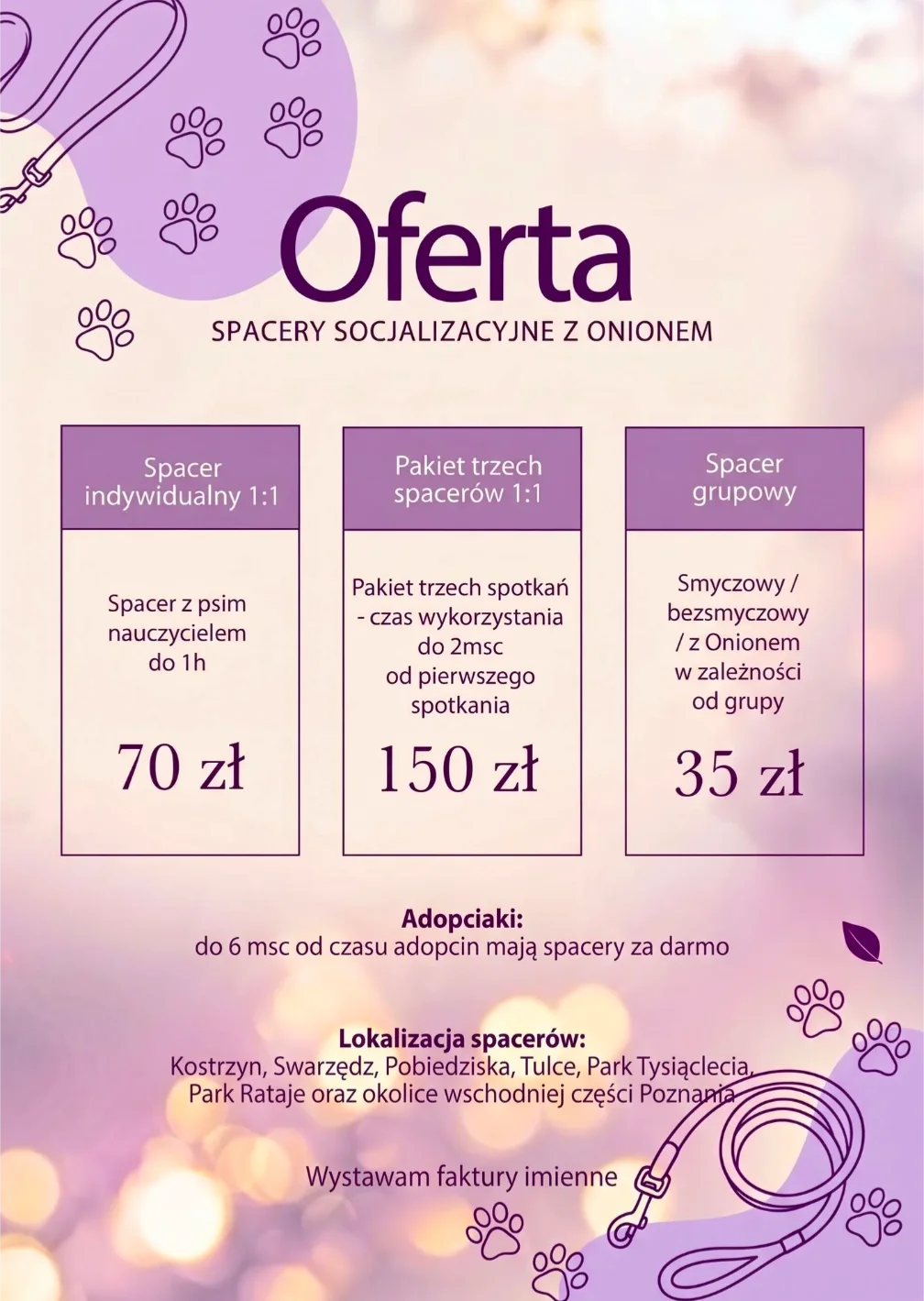 Onion - spacery socjalizacyjne z Psim Nauczycielem