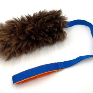 Szarpak Fluffy Niebieski M - Szarpak dla psa z owcy