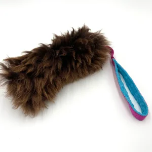 Szarpak Fluffy Różowy S - Szarpak dla psa z owcy